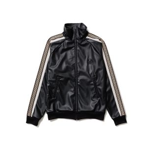 サスクワッチファブリックス(SASQUATCHfabrix.)のSYNTHETIC LEATHER TRACK JACKETです。 (レザージャケット)