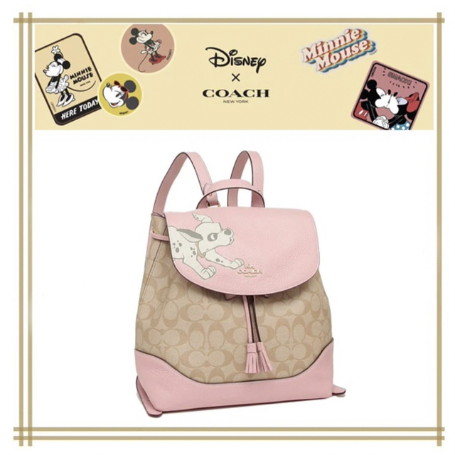 【新品未使用】COACH ディズニーコラボ101匹わんちゃん リュック バック