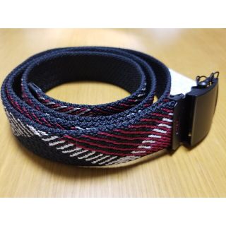 ブラックレーベルクレストブリッジ(BLACK LABEL CRESTBRIDGE)の【新品】ブラックレーベルクレストブリッジ　ベルト　バーバリー　ジャカード　レッド(ベルト)