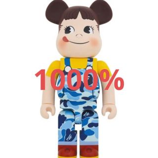 ベアブリック(BE@RBRICK)のBE@RBRICK BAPE(R) × ペコちゃん 1000%（ブルー）(フィギュア)