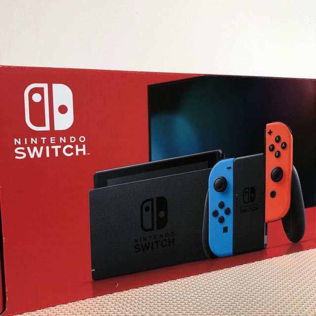 Nintendo Switch JOY-CON(L) ネオンブルー/(R) ネオ エンタメ/ホビーのゲームソフト/ゲーム機本体(家庭用ゲーム機本体)の商品写真