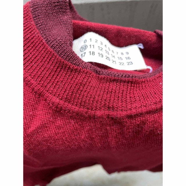 Maison Martin Margiela(マルタンマルジェラ)のMAISON MARTIN MARGIELA バイカラーニット　サイズM メンズのトップス(ニット/セーター)の商品写真