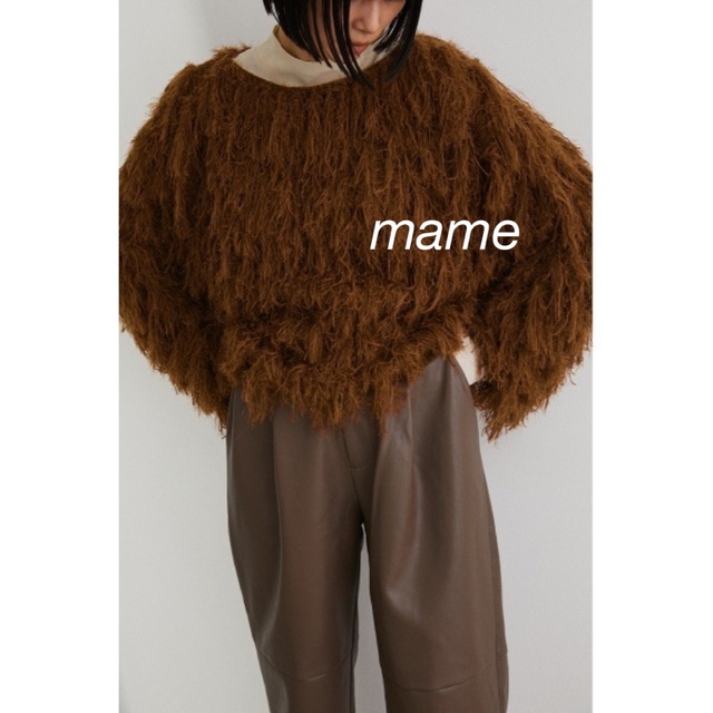 STYLEMIXER へアリーフリンジニット ブラウン 新品 willfully - www
