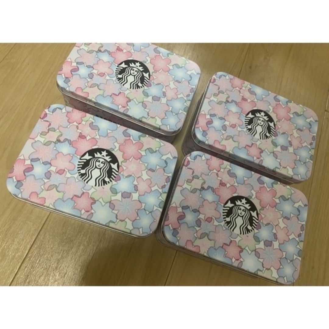 Starbucks Coffee(スターバックスコーヒー)の2/末〆◎花柄スターバックス桜クッキー空き缶可愛い限定マグカップ箱タンブラー好 インテリア/住まい/日用品のキッチン/食器(収納/キッチン雑貨)の商品写真