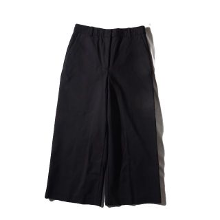 スリーワンフィリップリム(3.1 Phillip Lim)の3.1フィリップリム　黒　クロップドワイドパンツ　4(クロップドパンツ)