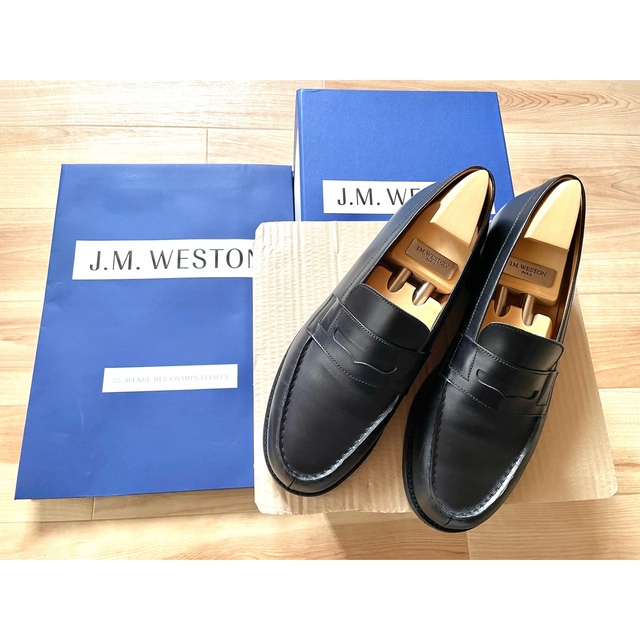 保証書付】 JMウェストン 黒ローファー 26センチ 正規本店購入 美品