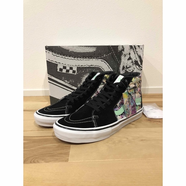 メンズVANS SK8-HI スケートハイ　スカル　28cm スケートボーディング