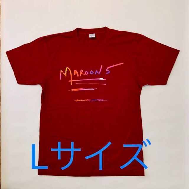 Maroon5 マルーン5　WORLD TOUR Lサイズ　Tシャツ　RED