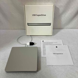 マック(Mac (Apple))のApple Super Drive typeC変換ソケット付き♪E(PC周辺機器)