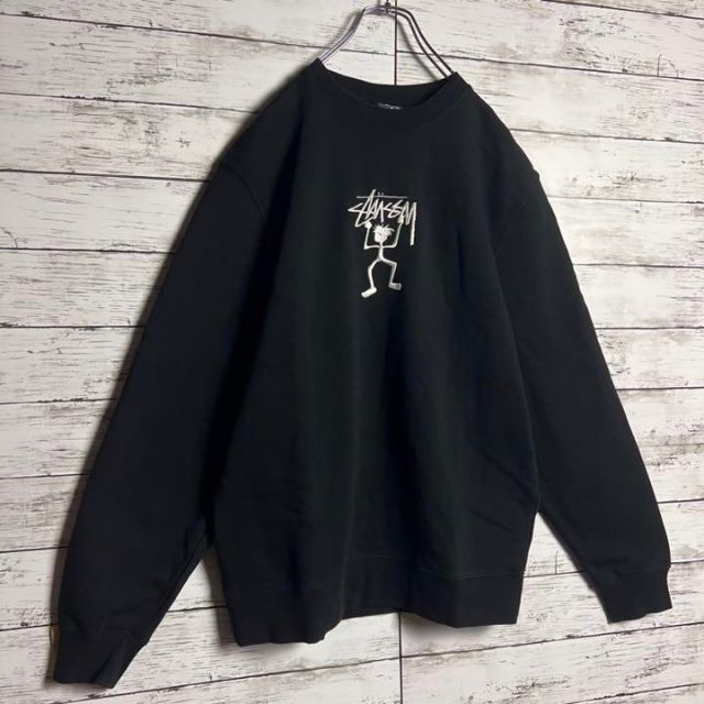 00s STUSSY】希少デザイン!! バックプリント L相当 スウェット