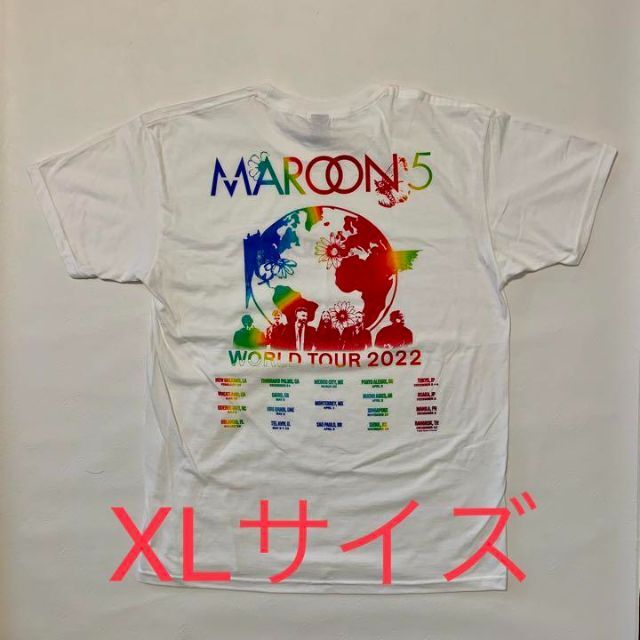 Maroon5 マルーン5　WORLD TOUR 2022　Tシャツ　WHITE