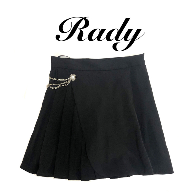 Rady(レディー)のRady プリーツスカート Mサイズ ビジュー ミニスカ サイドプリーツ レディースのスカート(ミニスカート)の商品写真