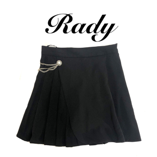 レディー(Rady)のRady プリーツスカート Mサイズ ビジュー ミニスカ サイドプリーツ(ミニスカート)