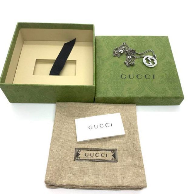 Gucci(グッチ)の☆激レア☆GUCCI スネーク モチーフ gg ネックレス(シルバー) メンズのアクセサリー(ネックレス)の商品写真