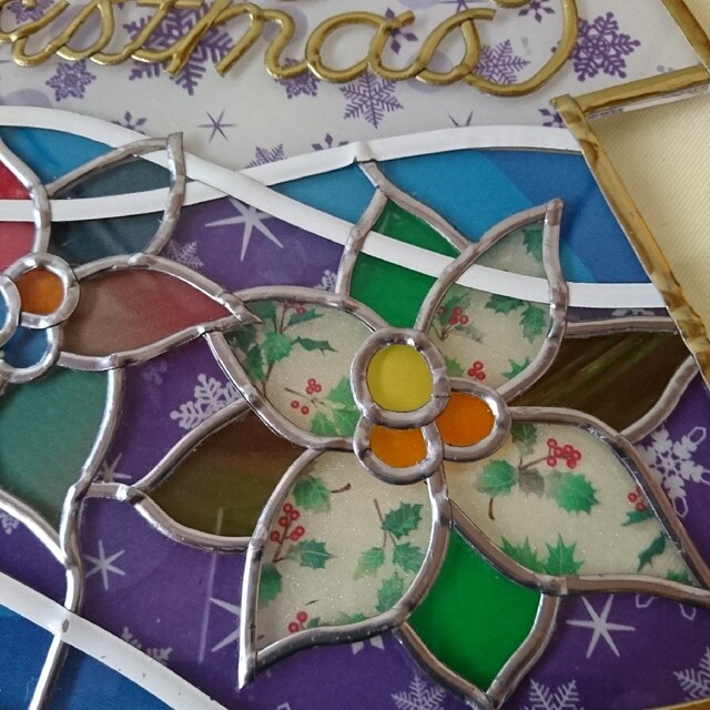 グラスアート作品????クリスマスツリー????ハンドメイド 3