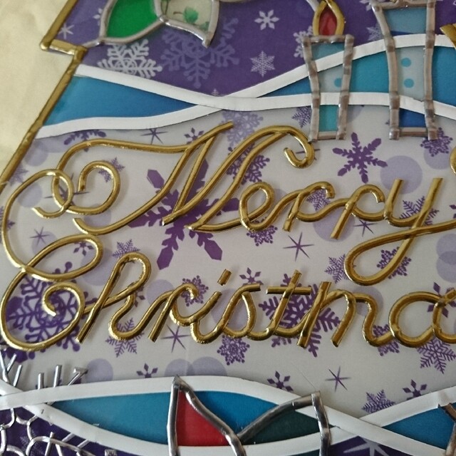 グラスアート作品????クリスマスツリー????ハンドメイド 2