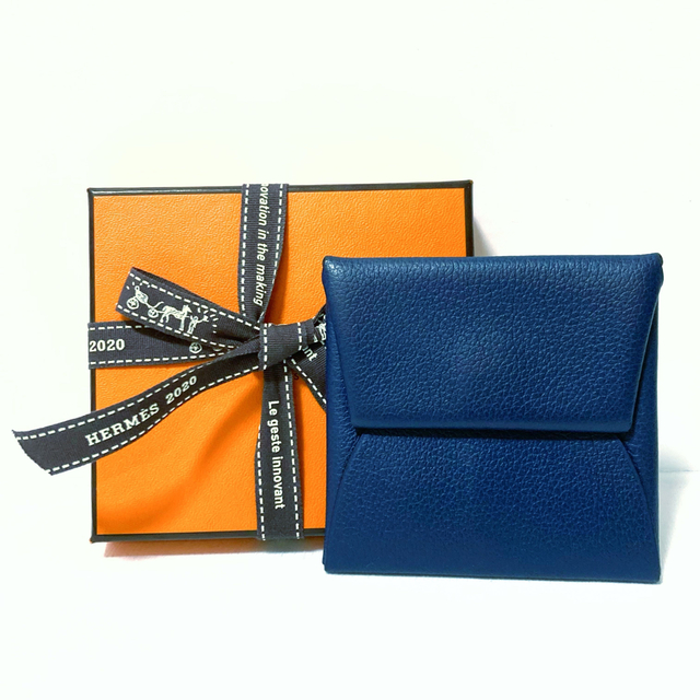 Hermes(エルメス)の美品✨ エルメス HERMES バスティア コインケース 小銭入れ ネイビー メンズのファッション小物(コインケース/小銭入れ)の商品写真