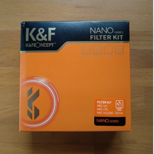 K&F Concept 磁気フィルターセット ND1000/CPL/アダプタ