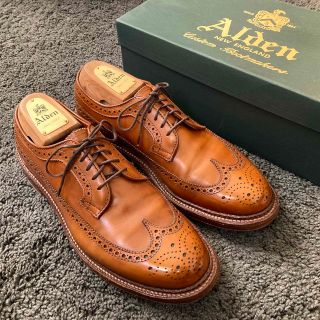 オールデン(Alden)の【タイムセール】【美品】 オールデン 979 ロングウイングチップ US7.5(ドレス/ビジネス)