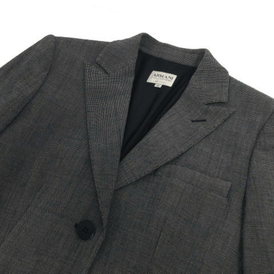 ARMANI COLLEZIONI ジャケット 伊製 バーズアイ柄 紺 白 42 人気 ...