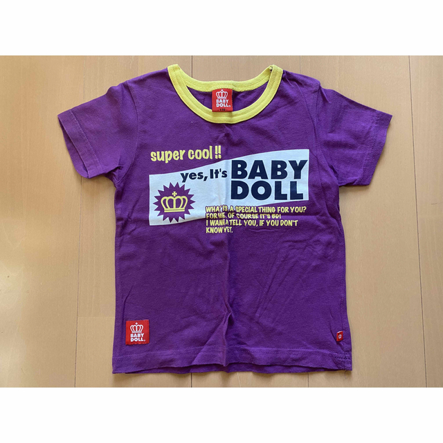 BABYDOLL(ベビードール)の★送料無料★ ベビードール 半袖 Tシャツ110サイズ 2枚セット 中古 キッズ/ベビー/マタニティのキッズ服男の子用(90cm~)(Tシャツ/カットソー)の商品写真