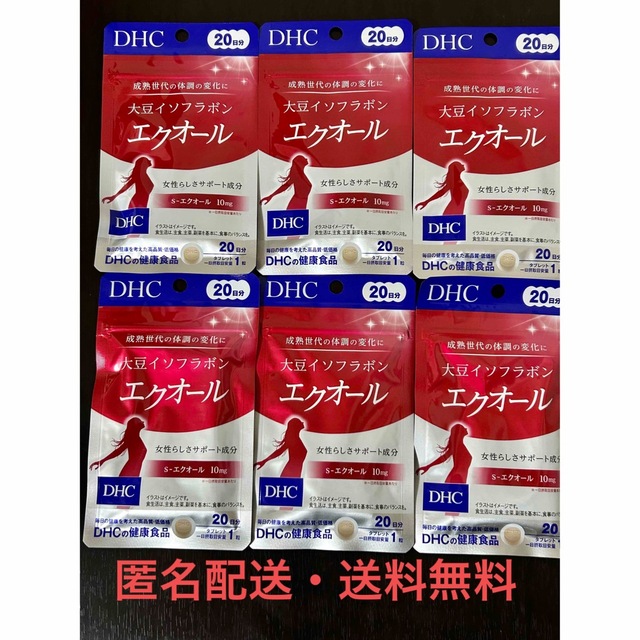 DHC 大豆イソフラボン エクオール 20日分 × 6袋