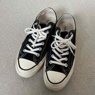 コンバース(CONVERSE)のコンバース　チャックテイラー　ct70 ローカット　ブラック　黒　24.5cm(スニーカー)