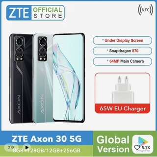 ゼットティーイー(ZTE)のZTE Axon 30 5g 8GB+128GB BLACK ケースとガラス付き(スマートフォン本体)