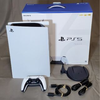 プレイステーション(PlayStation)のPS5 プレイステーション5 本体　中古　延長保証付(家庭用ゲーム機本体)