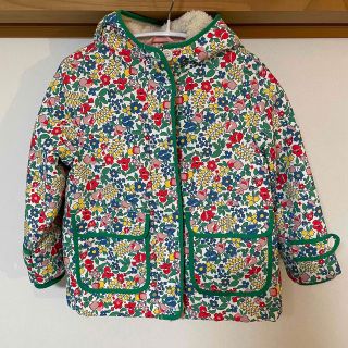 ボーデン(Boden)のMini Boden☆ミニボーデン  110サイズ　中綿 ボア ジャケット　花柄(ジャケット/上着)