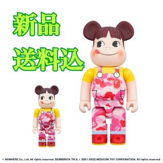 ベアブリック(BE@RBRICK)の★新品・送料込★BE＠RBRICK BAPE ペコちゃん 100% & 400%(その他)