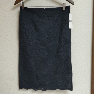 ジーユー(GU)の新品未使用 GUレースタイトスカート XL(ひざ丈スカート)