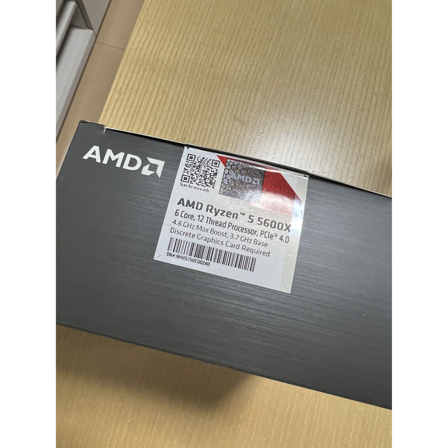 【輸入品】 AMD Ryzen5 5600x 中古 スマホ/家電/カメラのPC/タブレット(PCパーツ)の商品写真
