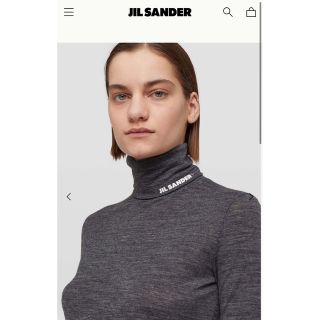 【新品未使用】2023FW JIL SANDER コットン ロゴ ロンT L