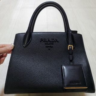 極美品PRADA パイソン柄トートバッグ☆プラダ