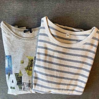 ムジルシリョウヒン(MUJI (無印良品))の長袖シャツ　150 2枚セット(Tシャツ/カットソー)