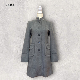 【新品未使用】ZARA 今季完売ロングコート ネイビー