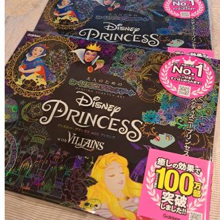 ディズニー(Disney)のヒーリングスクラッチアート　ディズニープリンセス２冊セット(鉛筆)