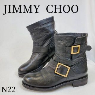 ジミーチュウ(JIMMY CHOO)の美品　JIMMY CHOO ジミーチュウ　エンジニアブーツ　35 ベルト(ブーツ)