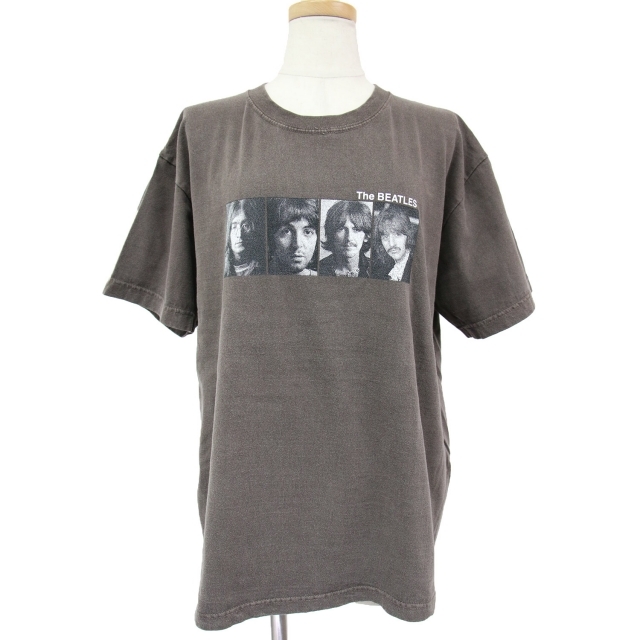 GOOD ROCK SPEED グッドロックスピード Tシャツ カットソー トップス ブラウン FREE 半袖 クルーネック ビートルズ The Beatles コットン 綿 21春夏 おしゃれ シンプル 着回し 【レディース】【RL008】