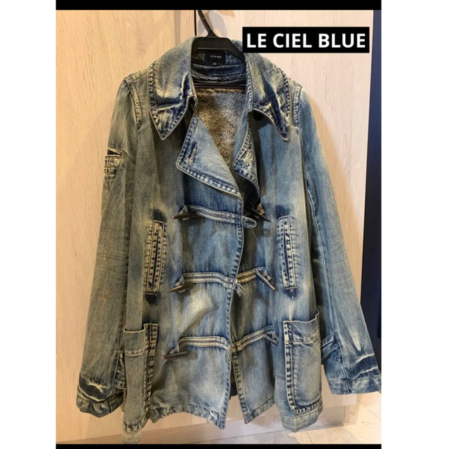 LE CIEL BLEU(ルシェルブルー)のnmk様専用　LE CIEL BLUE デニムダッフルコート レディースのジャケット/アウター(ダッフルコート)の商品写真