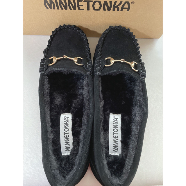 Minnetonka - ミネトンカ モカシン ブラック（ビット付き）24cmの通販 by AKIRA's shop｜ミネトンカならラクマ