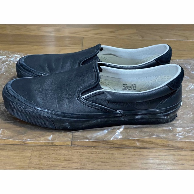 VANS(ヴァンズ)のvans OG LX バンズ スリッポン スニーカー オールレザー スエード 黒 メンズの靴/シューズ(スニーカー)の商品写真
