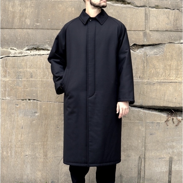 Graphpaper(グラフペーパー)のGraphpaper Wool Padding Bal Collar Coat メンズのジャケット/アウター(ステンカラーコート)の商品写真