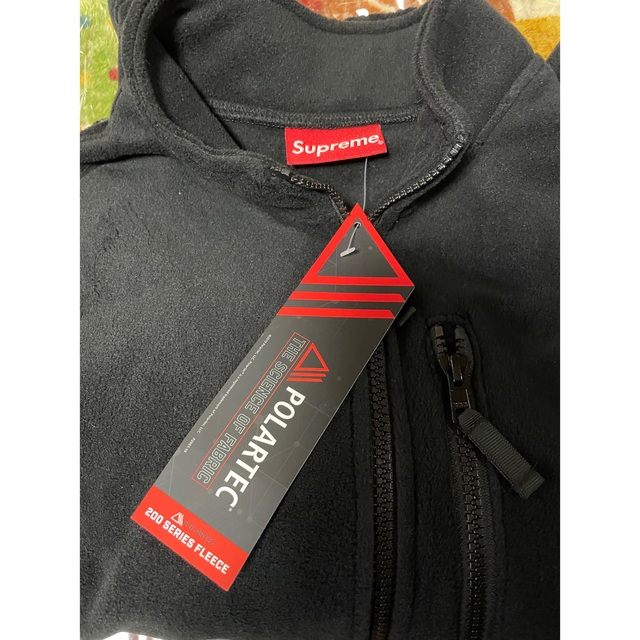 Supreme(シュプリーム)のsupreme Polartec Zip Jacket  ブラックＳ メンズのジャケット/アウター(ブルゾン)の商品写真