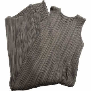 プリーツプリーズイッセイミヤケ(PLEATS PLEASE ISSEY MIYAKE)のPLEATS PLEASE ワンピース チャコールグレー(ロングワンピース/マキシワンピース)