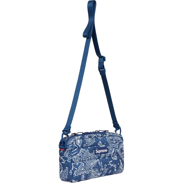 Supreme Puffer Side Bag "Blue Paisley"