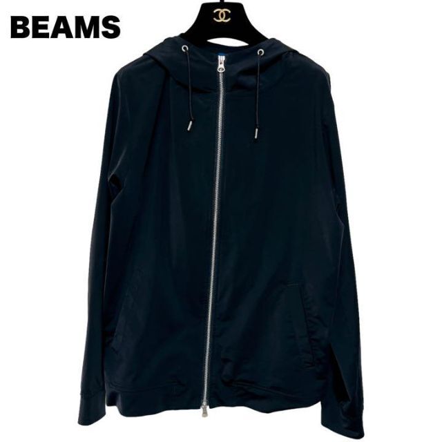 BEAMS(ビームス)のbeams ビームス ナイロンパーカー ナイロンジャケット ジップアップ 黒 M メンズのジャケット/アウター(マウンテンパーカー)の商品写真