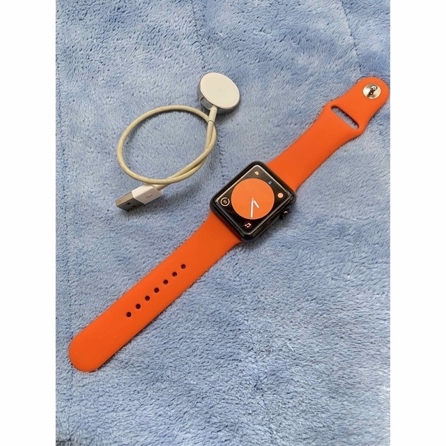 Apple(アップル)のApple watch series 2 ブラックステンレス ジャンクかも。 スマホ/家電/カメラのスマホアクセサリー(その他)の商品写真