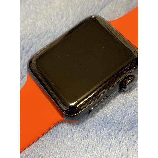 Apple(アップル)のApple watch series 2 ブラックステンレス ジャンクかも。 スマホ/家電/カメラのスマホアクセサリー(その他)の商品写真